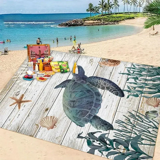 Lightweight Sandproof Picnic Mat — Waterproof Folding Beach Blanket for Summer Outings