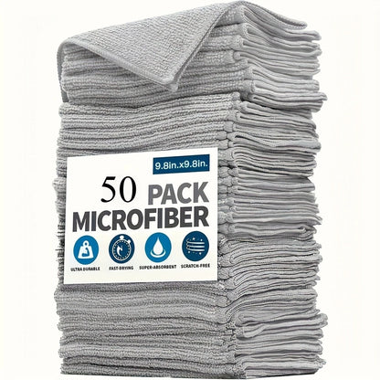Thick Microfiber Cleaning Cloths Lint-Free Reusable Towel Set