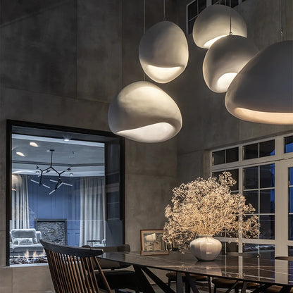 Nordic Wabi-Sabi Pebble Pendant Light for Dining Rooms
