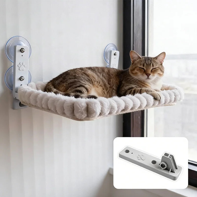 Cat Window Hammock, Suction Cup Perch for Indoor Cats