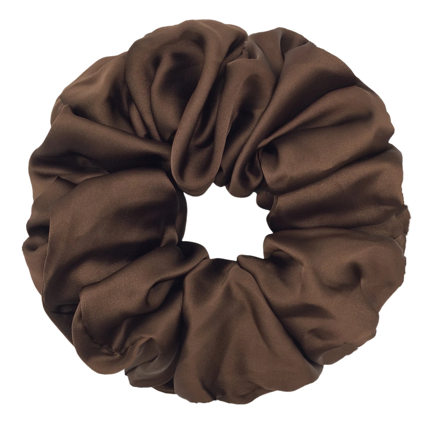 Oversized Satin Scrunchie for Women — Big Volumizing Elastic Hair Tie for Ponytails