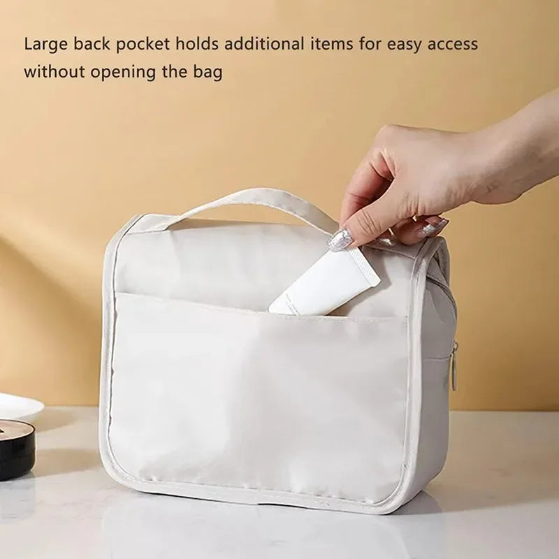 Water-Resistant Travel Makeup Bag — Toiletry Organizer Pouch for Women