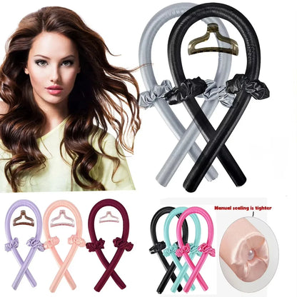 Heatless Curling Rod Headband — No-Heat Satin Hair Curler for Overnight Curls