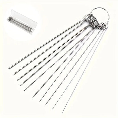 Shower Head Cleaning Needle Set, 10 Stainless Steel Picks