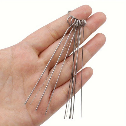 Shower Head Cleaning Needle Set, 10 Stainless Steel Picks