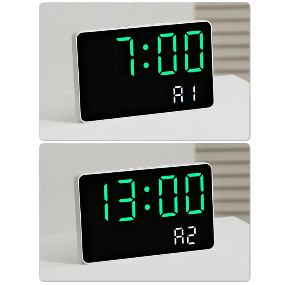 Digital Wall Clock With Temperature and Humidity Display