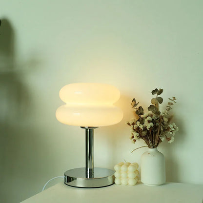 Macaron Glass Table Lamp with Tri-Color Dimming Mood Light