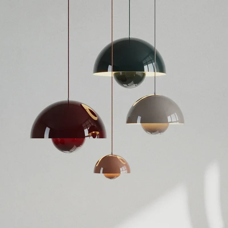 Modern Bud Dome Pendant Light for Bedroom Study and Dining