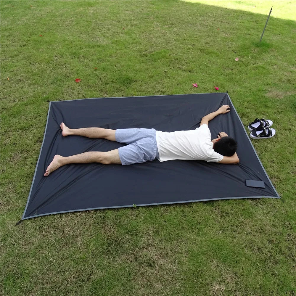 Ultralight Waterproof Camping Mat with Pegs — Outdoor Picnic Blanket & Tent Mattress