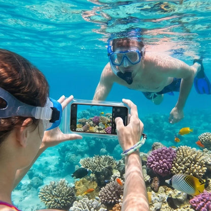 Universal Waterproof Phone Pouch — Clear Swim & Beach Case for Women