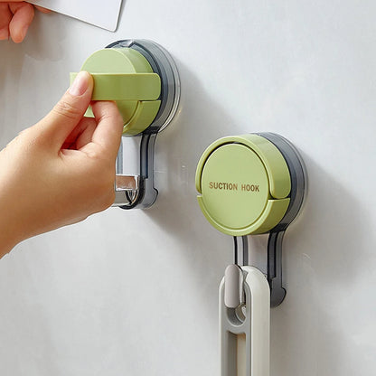 Strong Vacuum Suction Wall Hooks No-Drill Bathroom Holders