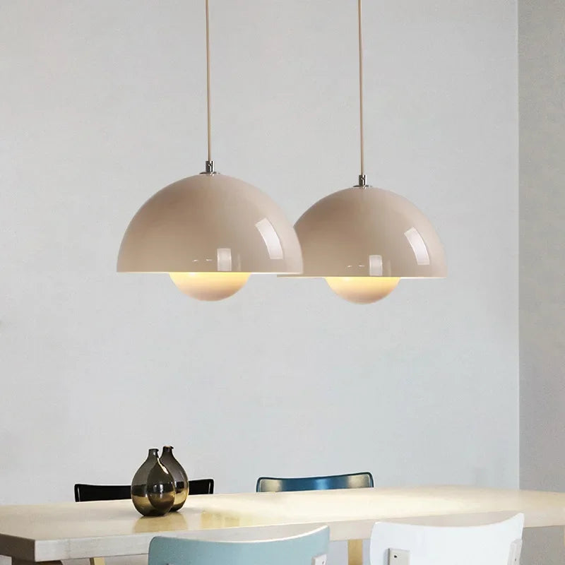 Modern Bud Dome Pendant Light for Bedroom Study and Dining