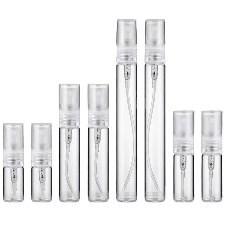 Refillable Mini Travel Perfume Bottles — 8-Piece Empty Atomizer Set for Purse & Carry-On