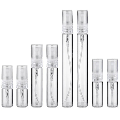 Refillable Mini Travel Perfume Bottles — 8-Piece Empty Atomizer Set for Purse & Carry-On