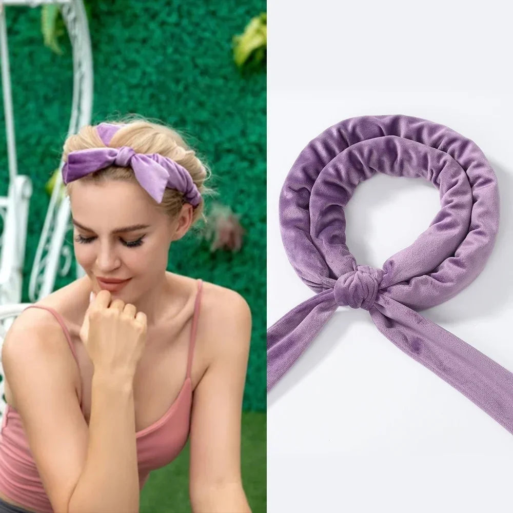 Soft Heatless Curling Rod Headband — No-Heat Sleeping Hair Curler for Women