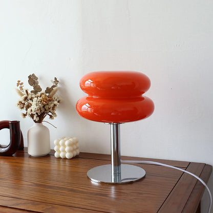 Macaron Glass Table Lamp with Tri-Color Dimming Mood Light