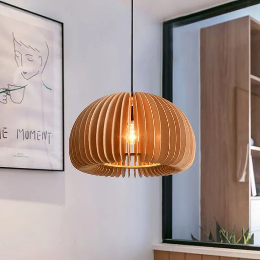 Hand-Woven Bamboo Rattan Pendant Ceiling Light
