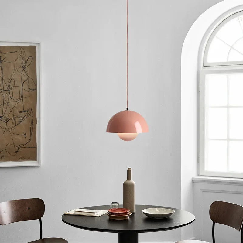 Modern Bud Dome Pendant Light for Bedroom Study and Dining