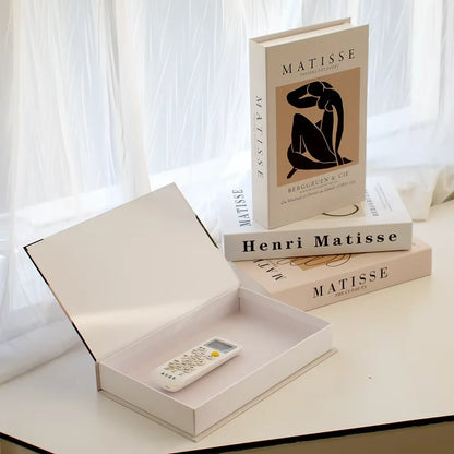 Decorative Book Storage Box Hidden Organizer for Living Room