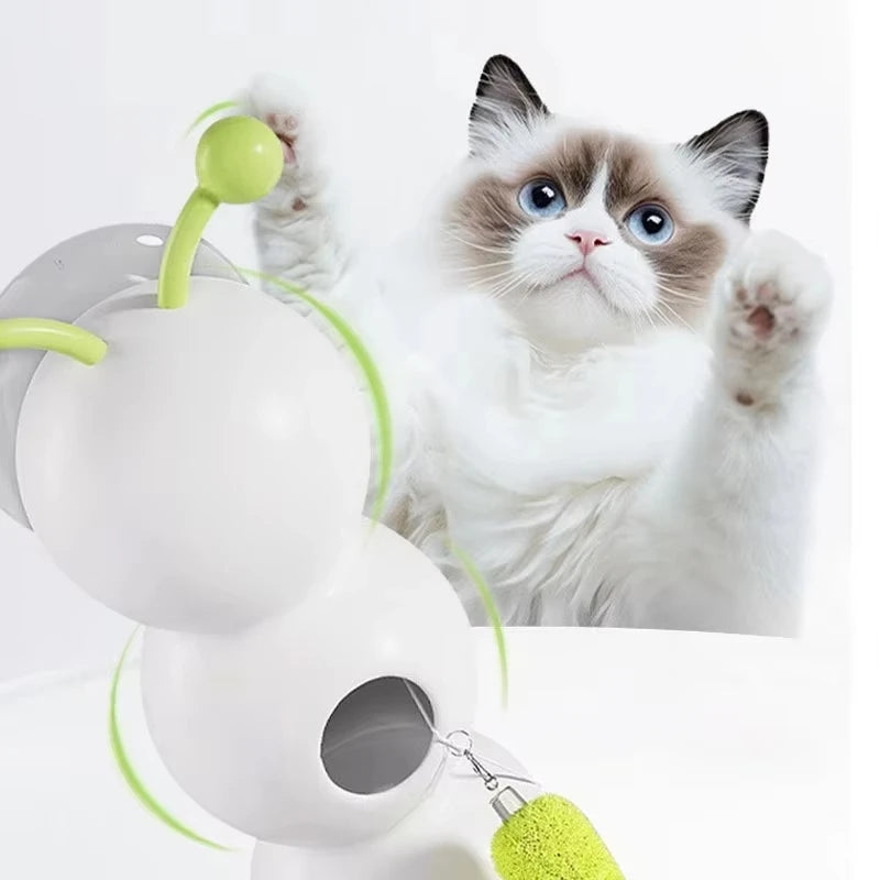Smart caterpillar cat toy — motion-activated kitten teaser