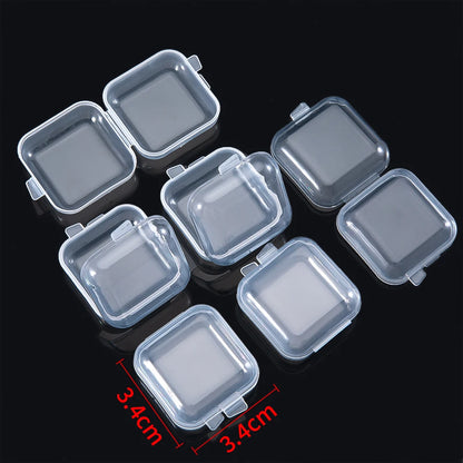 Mini Clear Storage Boxes — Stackable Jewelry & Bead Organizer Containers (Multi-Pack)