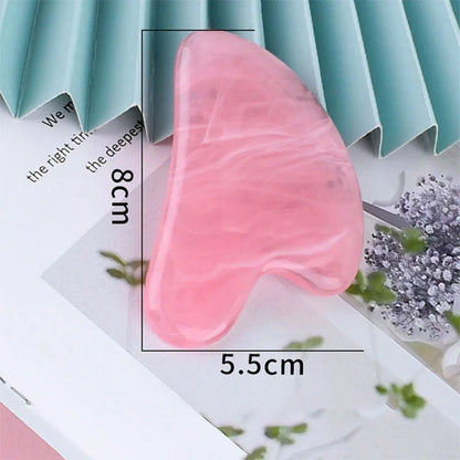 Rose Quartz Gua Sha Facial Tool for Skincare Massage