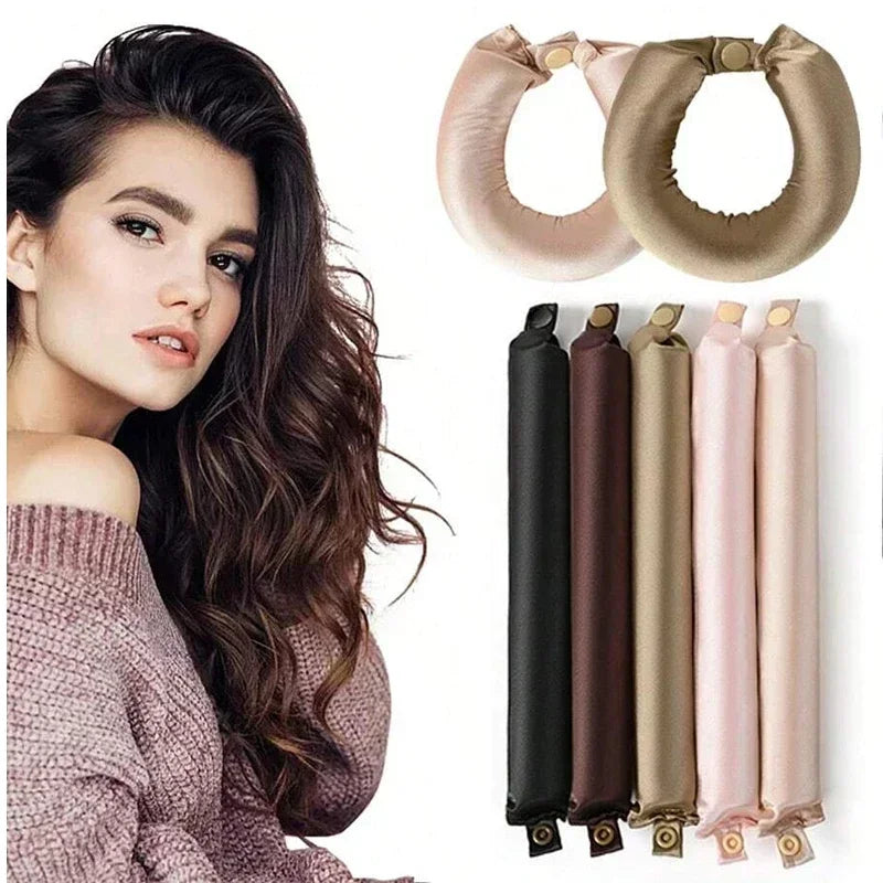 Heatless Hair Curler — No-Heat Satin Curling Rod Headband for Lazy Overnight Curls