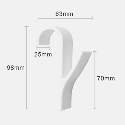 Radiator Towel Hanger Clips, White Heated Rail Hooks Set