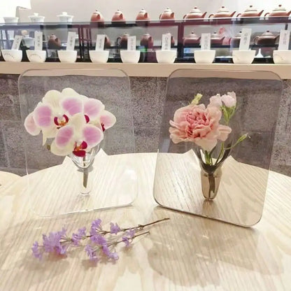 Clear Acrylic Frame Flower Vase, Modern Decorative Art Vase