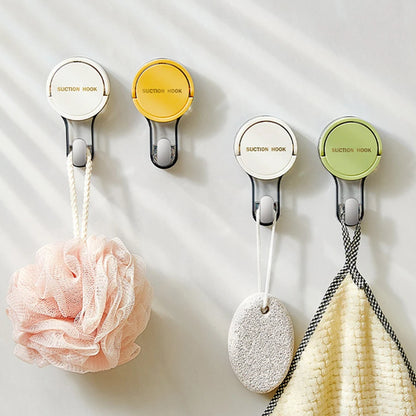 Strong Vacuum Suction Wall Hooks No-Drill Bathroom Holders