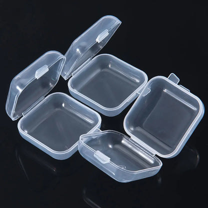 Mini Clear Storage Boxes — Stackable Jewelry & Bead Organizer Containers (Multi-Pack)