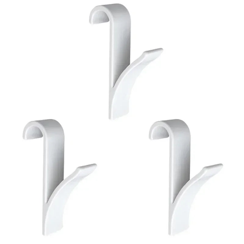 Radiator Towel Hanger Clips, White Heated Rail Hooks Set