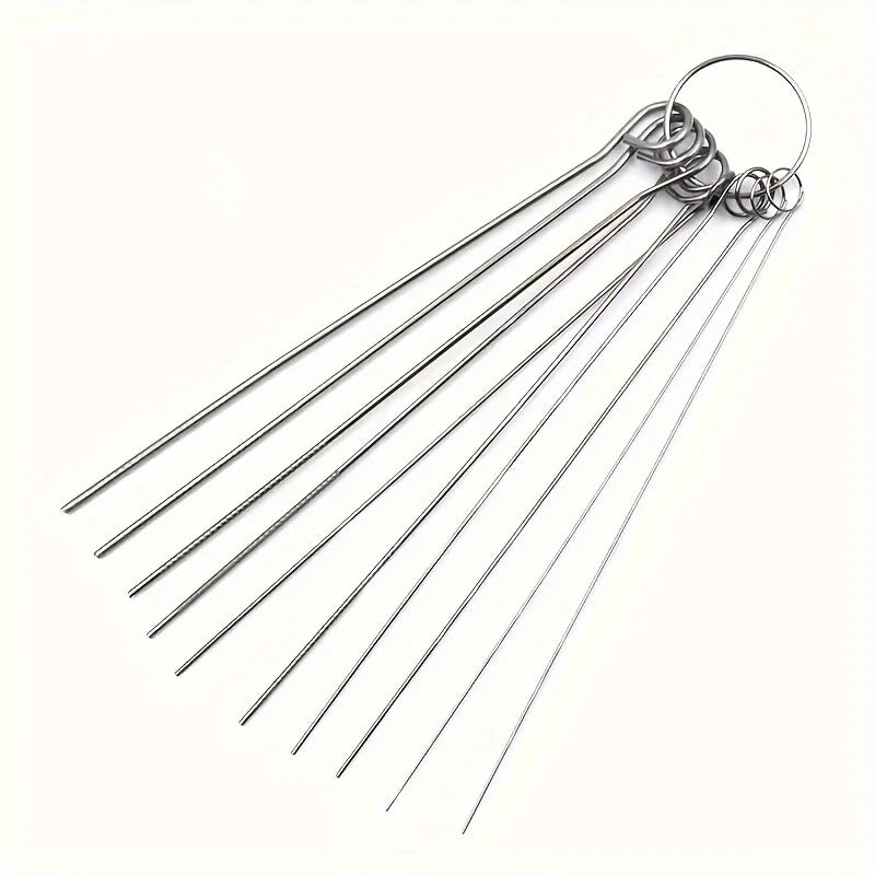Shower Head Cleaning Needle Set, 10 Stainless Steel Picks