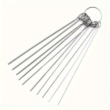 Shower Head Cleaning Needle Set, 10 Stainless Steel Picks