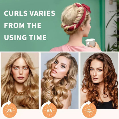 Soft Heatless Curling Rod Headband — No-Heat Sleeping Hair Curler for Women