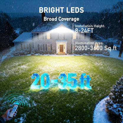 Solar Outdoor Area Lights, LED Motion Sensor 2-Pack