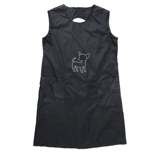 Waterproof Pet Grooming Apron with Tool Pockets