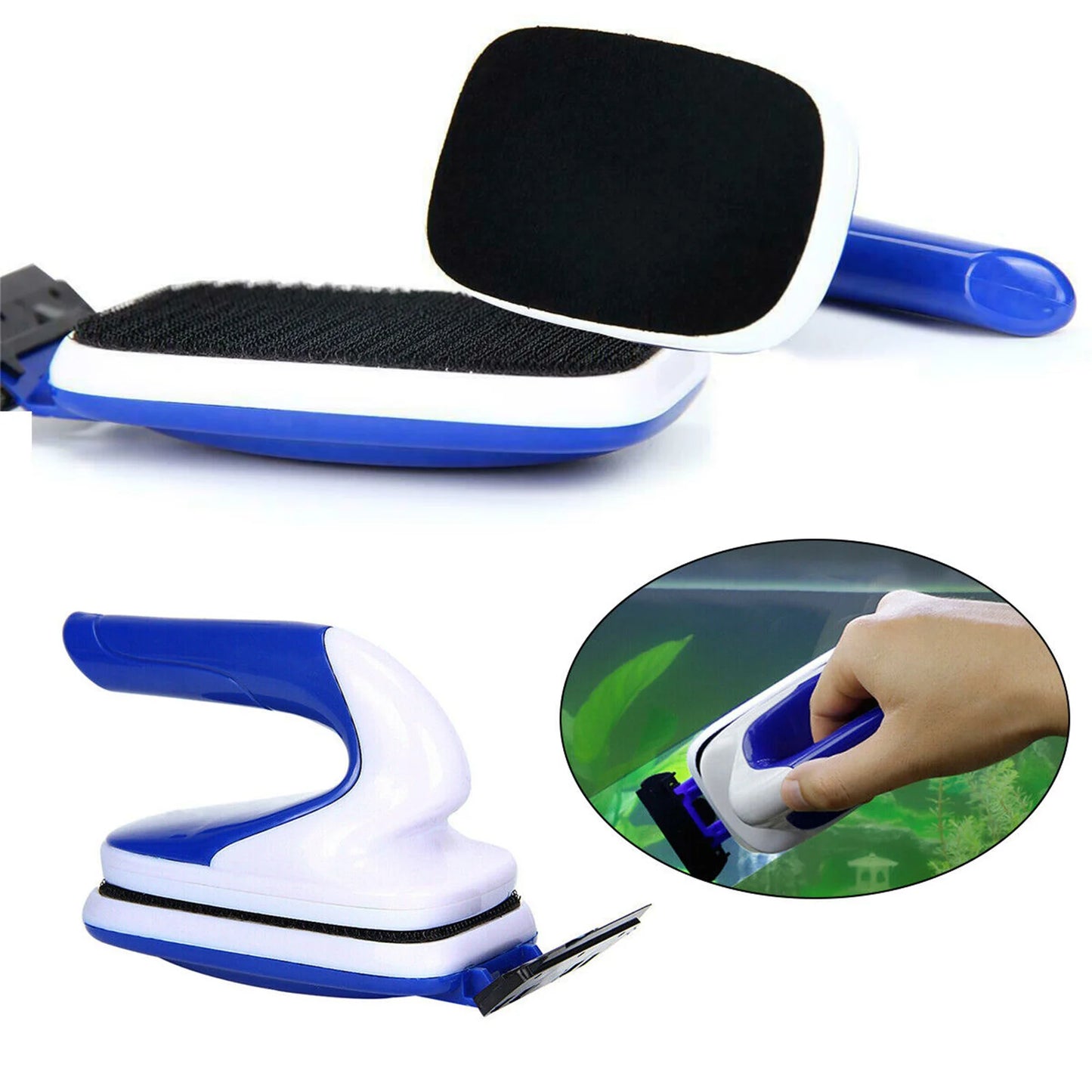 Floating Magnetic Aquarium Glass Cleaner With Scraper Blade