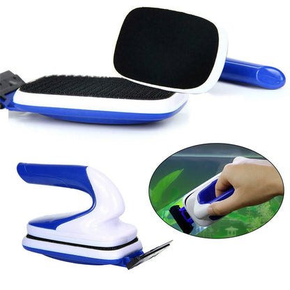 Floating Magnetic Aquarium Glass Cleaner With Scraper Blade