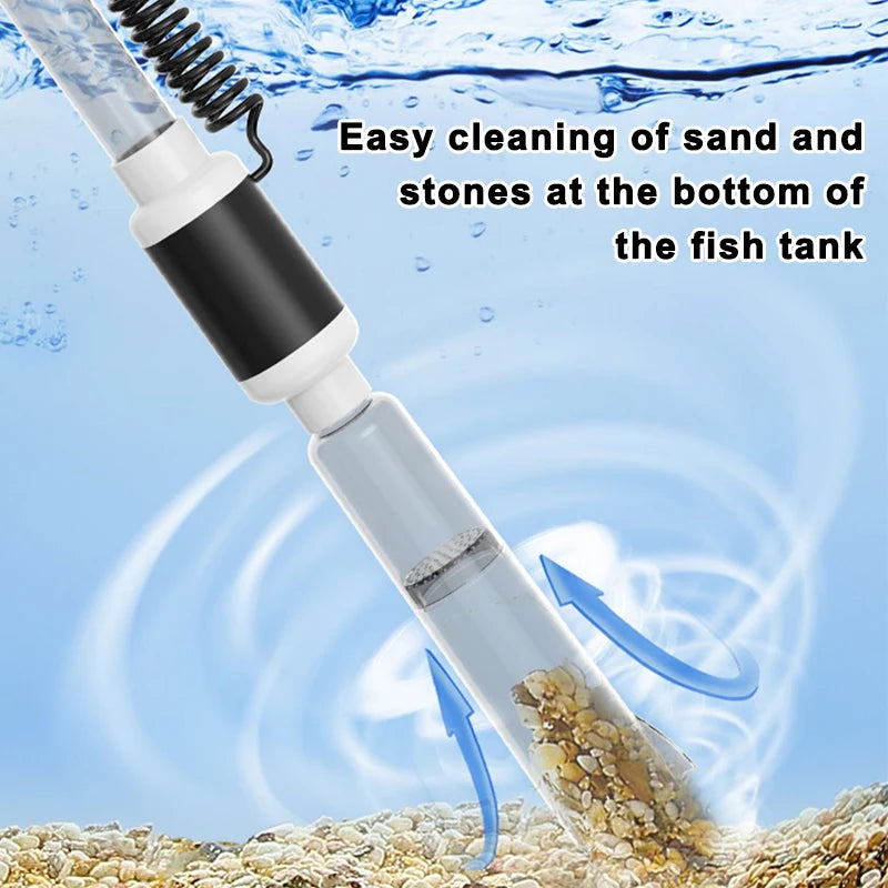 Electric Aquarium Gravel Cleaner & Water Changer — 5-in-1