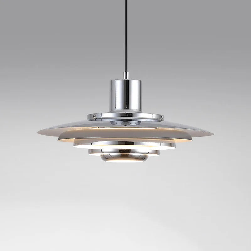 Tiered Aluminum Pendant Light, Scandinavian - lighting fixture, view 1 of 3
