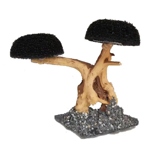 Driftwood Bonsai Tree for Aquariums — Moss-Attach Base