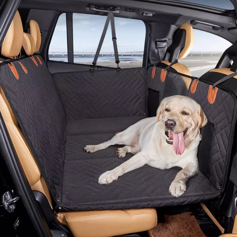 Convertible Dog Car Seat Cover, Hammock to Bench Design