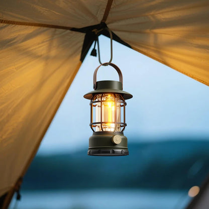 Camping Lantern Rechargeable LED Premium 6500mAh Power Bank Outdoor — real product photo