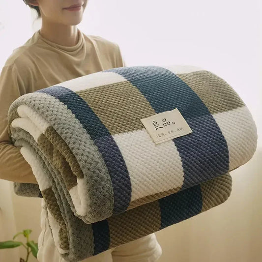 Chunky Chenille Knit Throw Blanket Soft Handmade Couch Bed Farmhouse