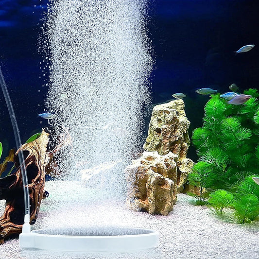 Aquarium Air Stone Disc Bubbler Set, Nano Oxygen Diffuser