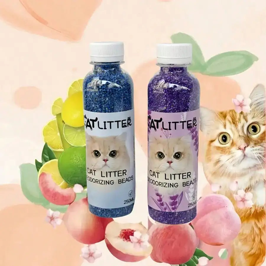 Cat Litter Deodorizer Scent Beads — Slow-Release, Fresh-Scent, Replaceable Packs