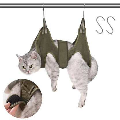 Pet Grooming Hammock for Dogs & Cats — Nail-Trim Restraint Sling