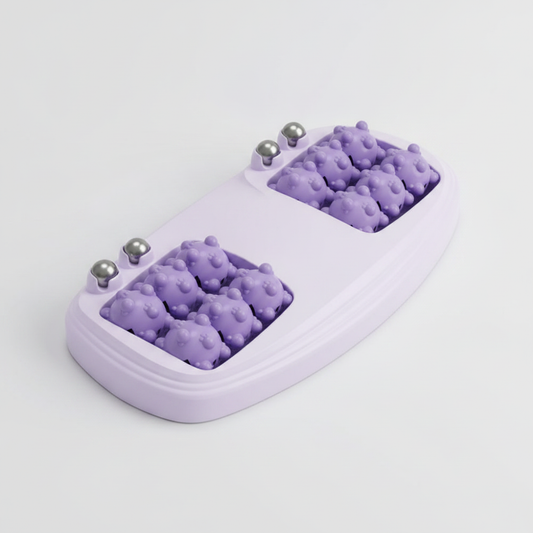 Dual Foot Massage Roller Board Acupressure Rolling Foot Massager