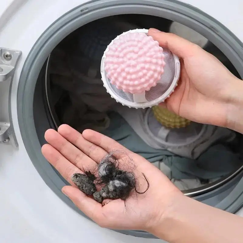 Floating Pet Hair Catcher for Laundry — Reusable Washing Machine Lint & Fur Remover